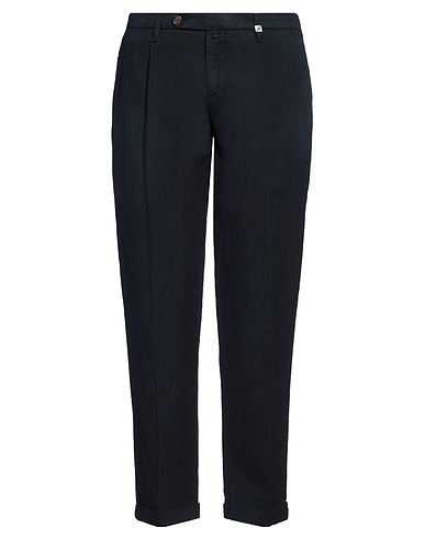 MYTHS Casual pants Midnight blue 48% Cotton, 34% Linen, 18% Lyocell