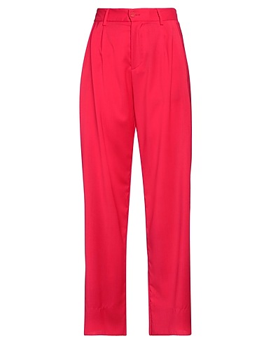 HEVÒ Casual trouser Magenta 100% Virgin Wool