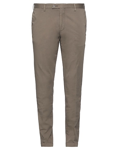 DEVORE INCIPIT Pantalone Khaki 93% Cotone, 6% Seta, 1% Elastan
