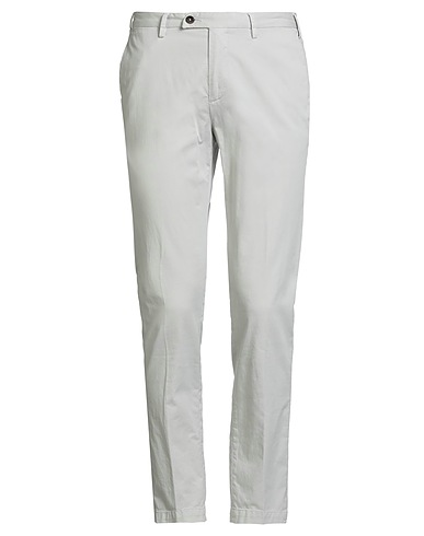 DEVORE INCIPIT Pantalon Gris clair 93% Coton, 6% Soie, 1% Élasthanne