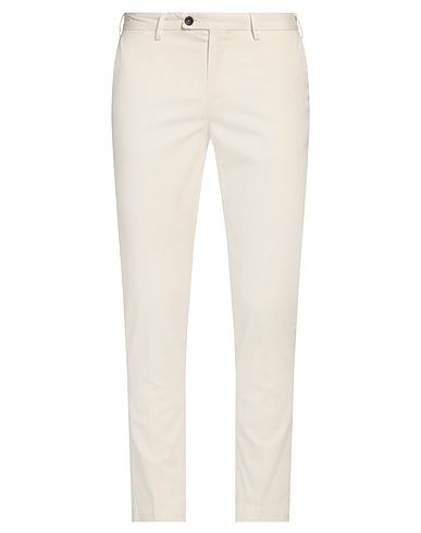 DEVORE INCIPIT Pantalone Off white 93% Cotone, 6% Seta, 1% Elastan