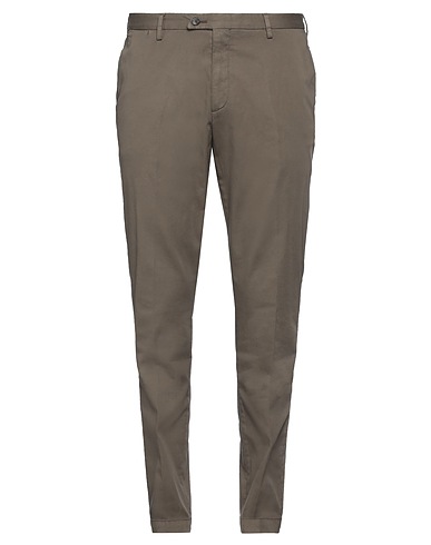 DEVORE INCIPIT Casual trouser Lead 93% Cotton, 6% Silk, 1% Elastane