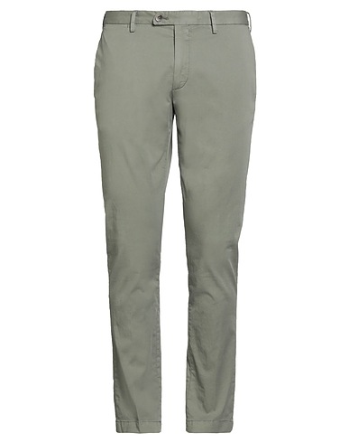 DEVORE INCIPIT Pantalon Vert militaire 93% Coton, 6% Soie, 1% Élasthanne