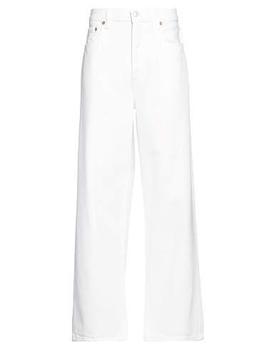 AGOLDE Denim trousers White 100% Organic cotton