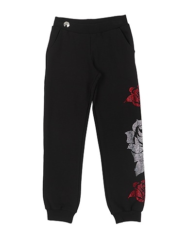 PHILIPP PLEIN Casual trouser Black 95% Cotton, 5% Elastane