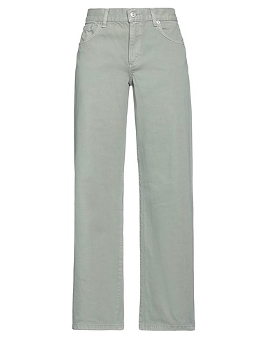 JEANERICA Denim trousers Sage green 82% Cotton, 14% Recycled cotton, 4% Recycled polyester
