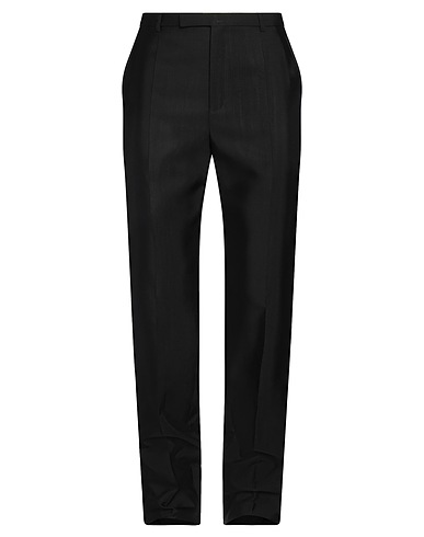 SAINT LAURENT Hosen Schwarz 53% Acetat, 47% Wolle
