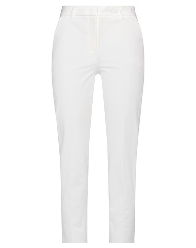 AGO E FILO Pantalone Bianco 95% Cotone, 5% Elastan