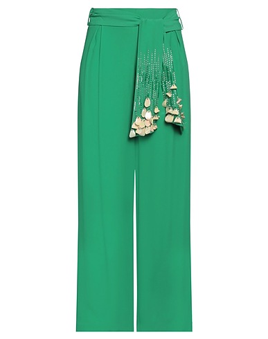 URIC Casual trouser Green 50% Acetate, 50% Viscose