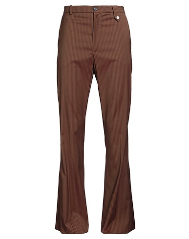 EGONLAB. Pantalone Marrone 54% Lana Vergine, 42% Viscosa, 4% Elastan