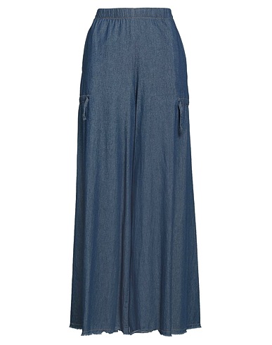 COLLECTION PRIVĒE? フレア&ワイドレッグ BLU コットン 100%