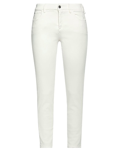 CYCLE Denim trousers White 77% Cotton, 11% Recycled cotton, 9% Recycled polyester, 3% Elastane