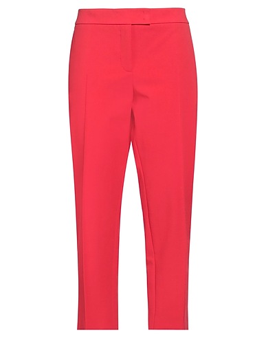 AKRIS Casual trouser Red 95% Cotton, 5% Elastane