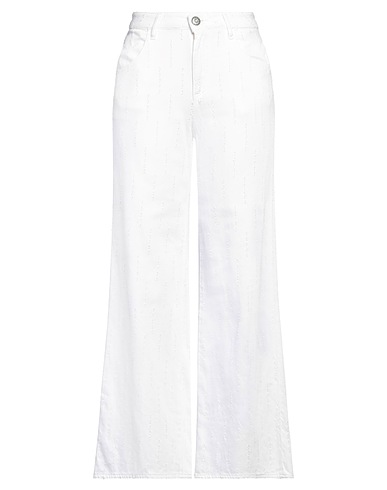 SHAFT Casual trouser White 100% Cotton