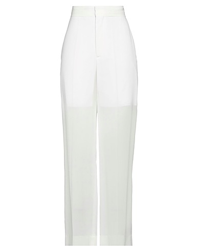 VICTORIA BECKHAM Casual trouser White 80% Viscose, 20% Virgin Wool