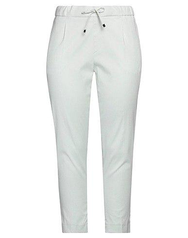 BERWICH Casual pants Light green 98% Cotton, 2% Elastane