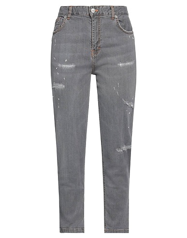 LE STREGHE Pantalones vaqueros Gris 99% Algodón, 1% Elastán