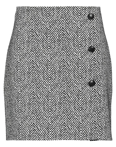 MORGAN DE TOI Mini skirt Black 76% Polyester, 23% Viscose, 1% Elastane