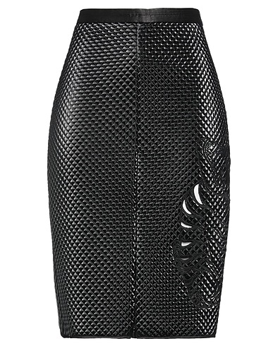EMPORIO ARMANI Midi skirt Black 96% Polyester, 4% Elastane