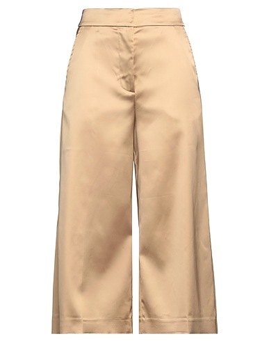 SEMICOUTURE Casual trouser Sand 74% Acetate, 23% Polyamide, 3% Elastane