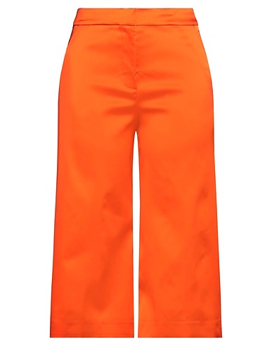 SEMICOUTURE Casual trouser Orange 74% Acetate, 23% Polyamide, 3% Elastane