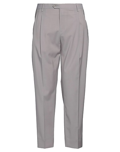 BRIGLIA 1949 Casual pants Light grey 100% Virgin Wool