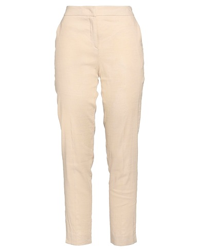AMINA RUBINACCI Casual trouser Sand 58% Linen, 39% Viscose, 3% Elastane