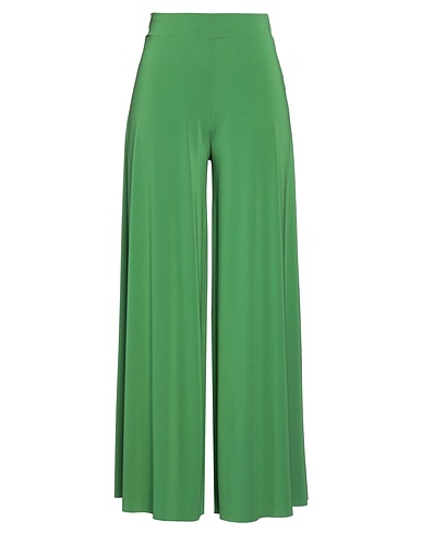 KAOS Casual trouser Green 75% Acetate, 18% Polyamide, 7% Elastane