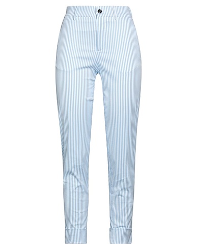 BERWICH Casual trouser Sky blue 67% Cotton, 25% Polyamide, 8% Elastane