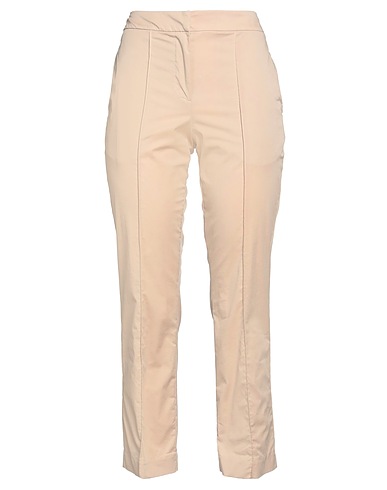 ALESSIA SANTI Casual pants Beige 66% Cotton, 31% Polyamide, 3% Elastane