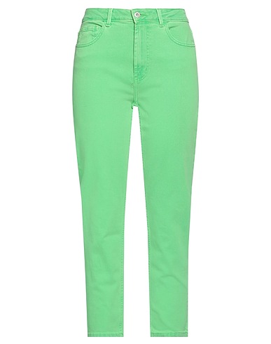 ONLY Denim pants Green 99% Cotton, 1% Elastane