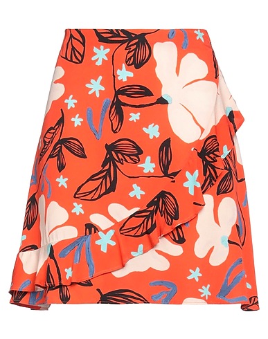 PS PAUL SMITH Mini skirt Orange 100% Viscose