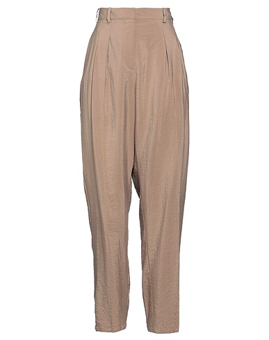 JOSEPH Casual pants Khaki 82% Silk, 18% Polyamide