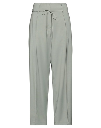 LE 17 SEPTEMBRE Casual trouser Sage green 49% Wool, 49% Polyester, 2% Polyurethane