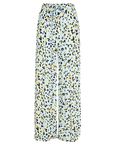 AZ FACTORY Casual trouser Sky blue 100% Viscose, Elastane