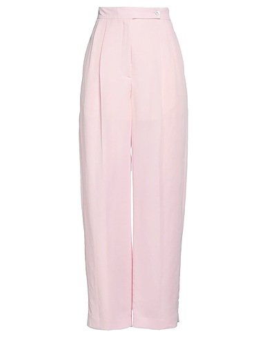LE 17 SEPTEMBRE Casual trouser Pink 50% Linen, 50% Rayon