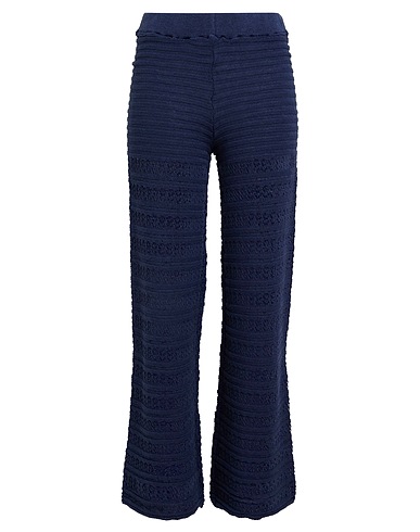VICOLO Casual trouser Navy blue 50% Cotton, 50% Acrylic