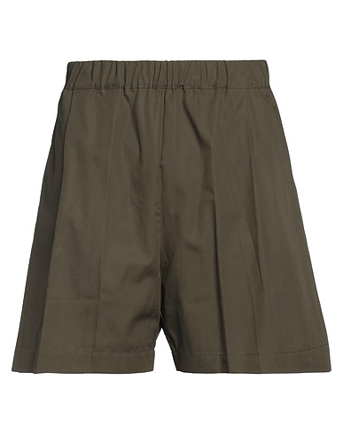 LANEUS Shorts & Bermuda Military green 100% Cotton
