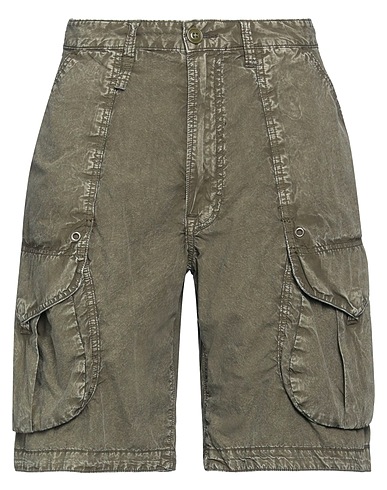 R13 Shorts & Bermuda Military green 100% Cotton
