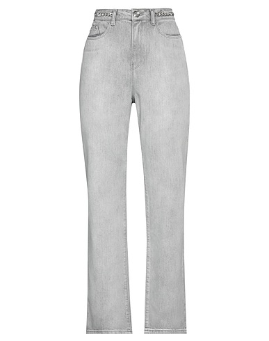 KARL LAGERFELD Denim trousers Light grey 100% Cotton