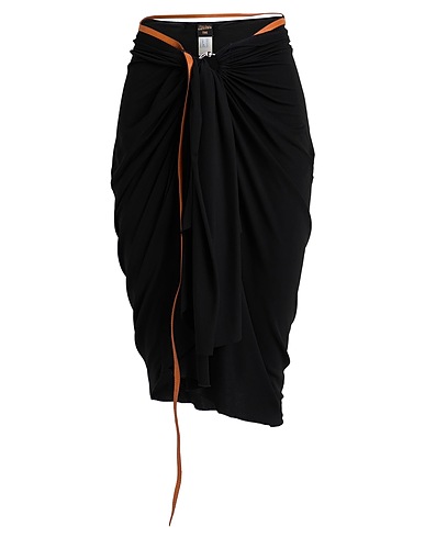 JEAN PAUL GAULTIER Midi skirt Black 100% Rayon