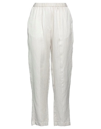 FORTE_FORTE Casual trouser Light grey 53% Viscose, 24% Cotton, 23% Linen