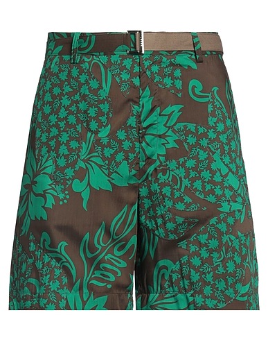 SACAI Shorts & Bermuda Green 100% Polyester
