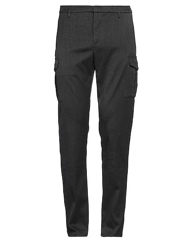 DONDUP Casual trouser Charcoal 48% Polyester, 25% Viscose, 25% Cotton, 2% Elastane
