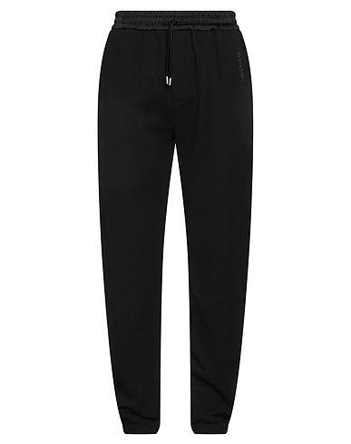 SAINT LAURENT Casual trouser Black 100% Cotton, Acetate, Viscose, Cow leather