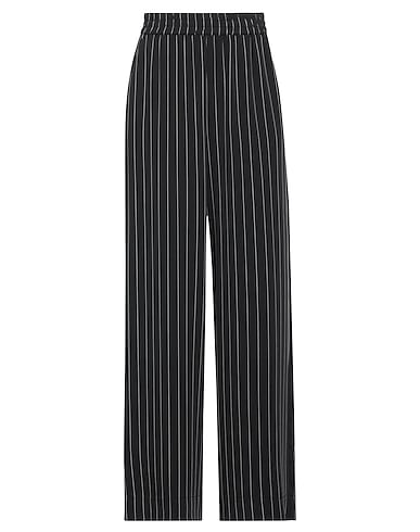 GESTUZ Casual trouser Black 50% Polyester, 50% Recycled polyester