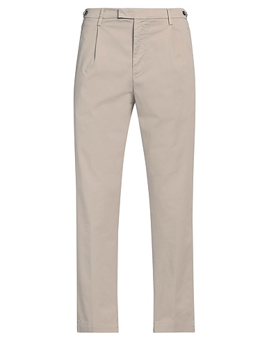 BARENA Casual trouser Light grey 97% Cotton, 3% Elastane