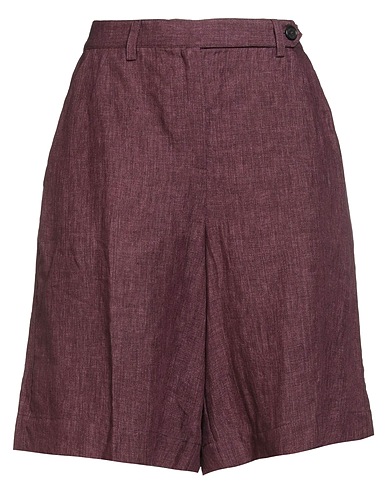 MASSIMO ALBA Shorts & Bermuda Plum 100% Linen