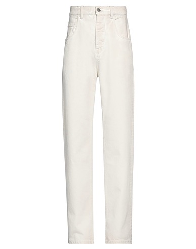 HAIKURE Denim trousers Ivory 100% Cotton