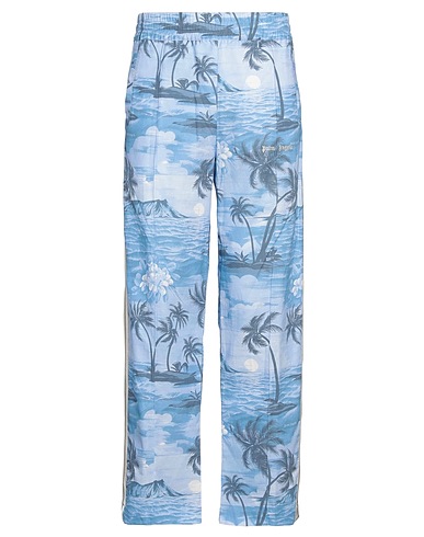 PALM ANGELS Casual pants Light blue 55% Linen, 45% Cotton, Polyester
